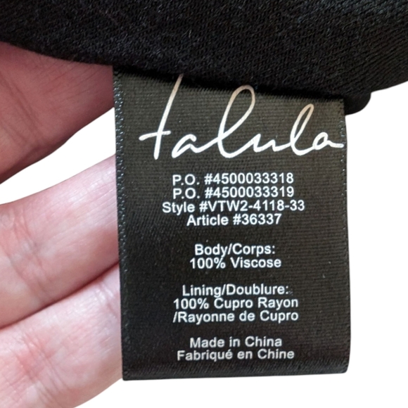 Aritzia Talula Kent Blazer Open Front Rayon Black Lined Pockets Women's size 6 - Picture 12 of 12